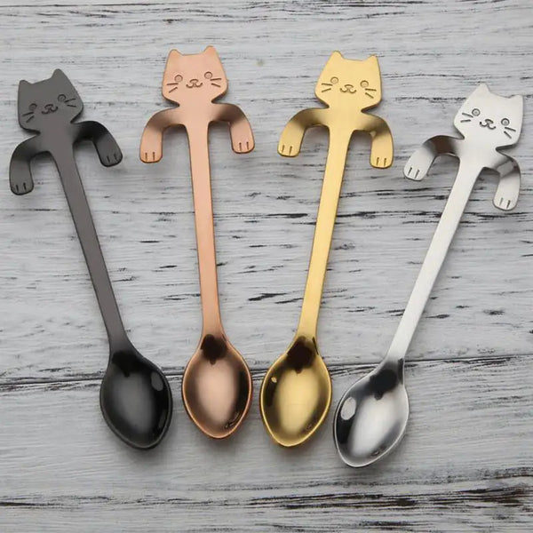 Stainless Steel Cat Teaspoon