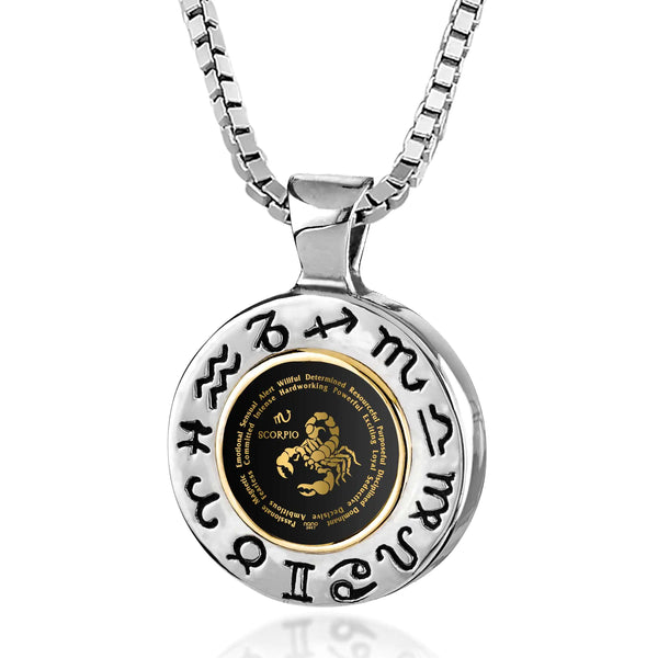 Scorpio Zodiac Sign Necklace
