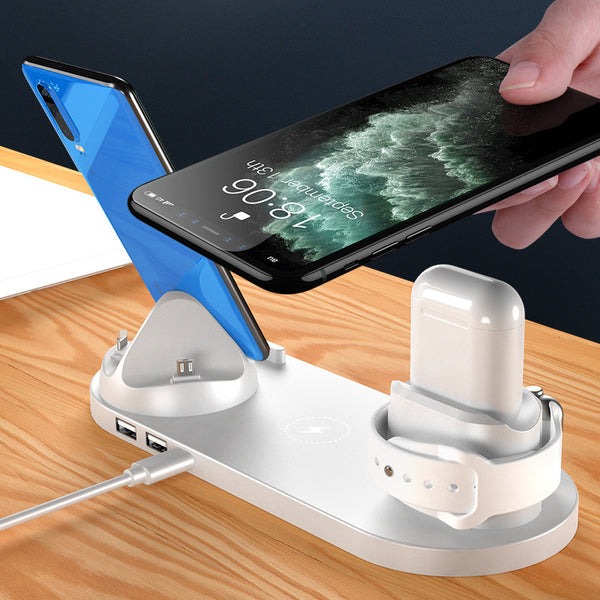 15W 6 in 1 Qi Wireless Charger Stand