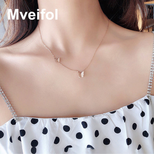 Korean Fashion Butterfly Necklace