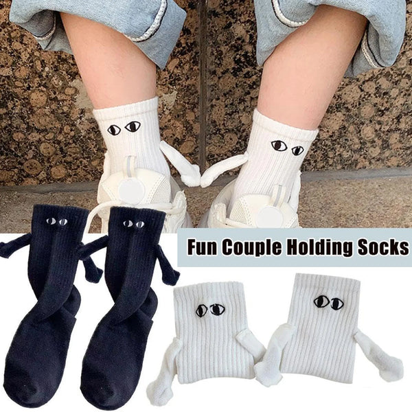 Magnetic Holding Hands Couple Socks