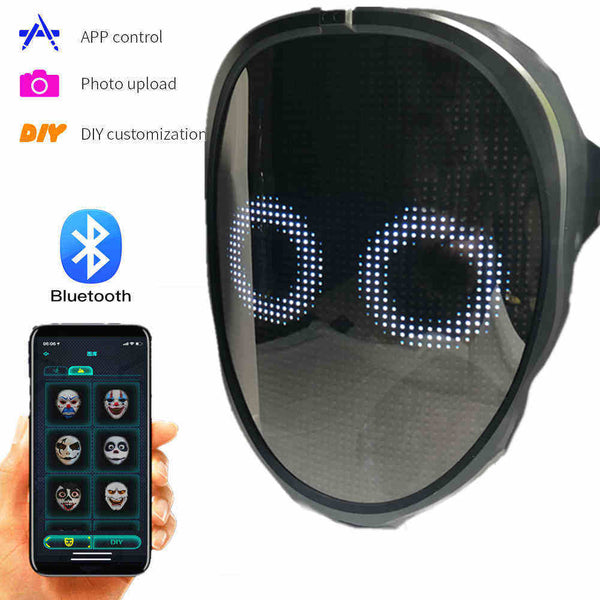 Bluetooth Light Up LED Mask