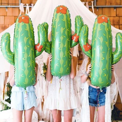 Large Cactus Party Balloon